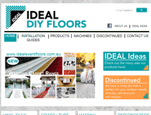 Tablet Screenshot of ideal-diy-floors.com.au